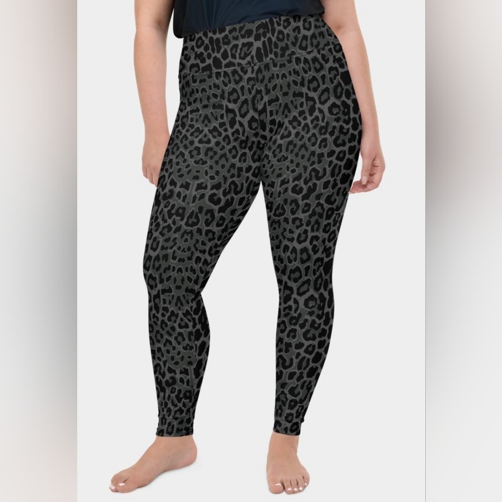 NWOT Bally Total Fitness Leopard Leggings Size (1X)